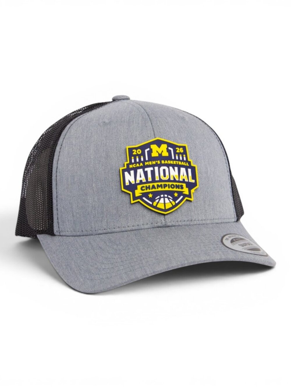 Michigan Wolverines 2026 Basketball National Champions 3D YP Trucker Hat